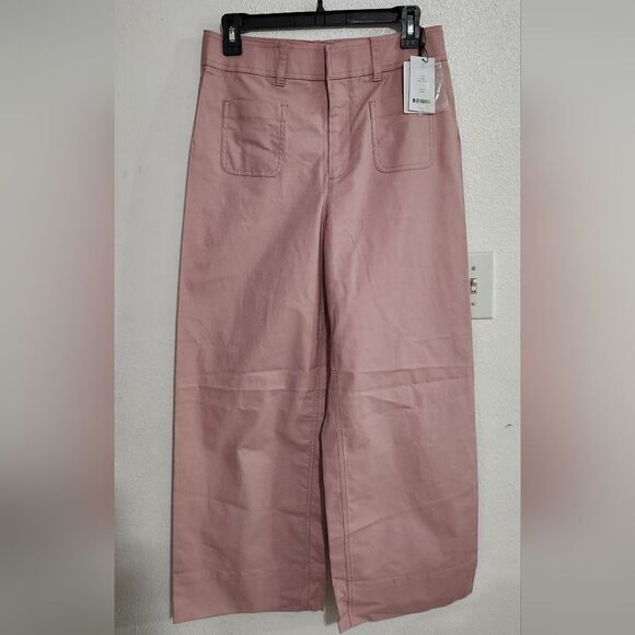 The Script Chiara Wide Leg High Rise Pants in Rose Size 8 - Picture 2 of 13